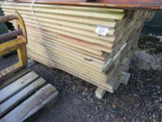 LARGE PACK OF TREATED INTERLOCKING TIMBER CLADDING BOARDS 1.30-1.70M LENGTH X 140MM WIDTH X 35MM DEP