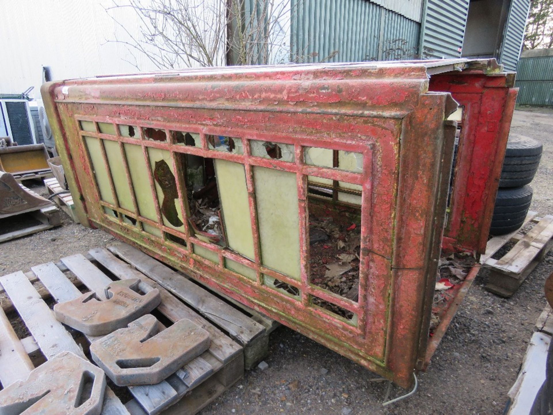 CAST IRON PHONE BOX.