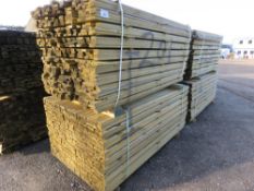 2 X LARGE PACKS OF PRESSURE TREATED VENETIAN PALE/TRELLIS BATTEN SLATS: 1.83M LENGTH X 45MM WIDTH X