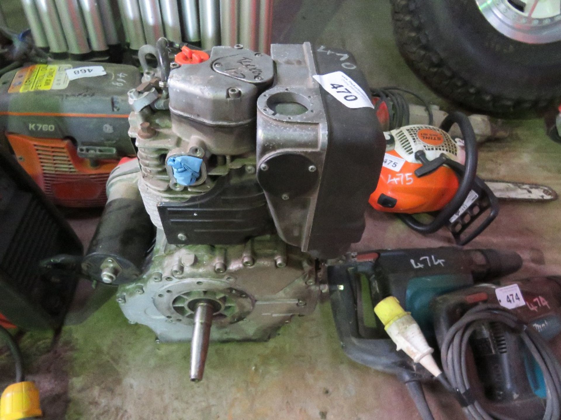 SINGLE CYLINDER DIESEL ENGINE. THIS LOT IS SOLD UNDER THE AUCTIONEERS MARGIN SCHEME, THEREFORE NO