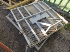 2 X GALVANISED MINI DIGGER REAR RAMPS/TAILBOARDS.