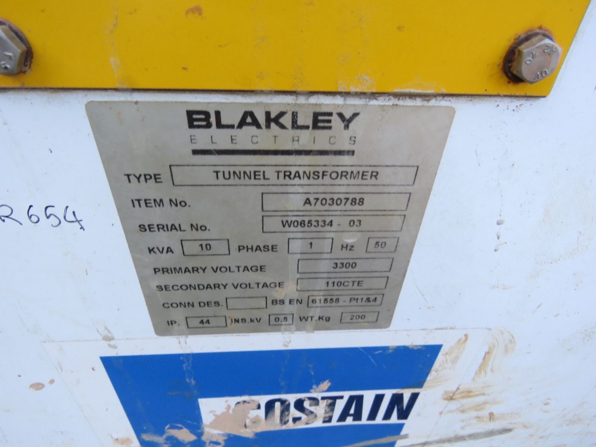 LARGE TUNNEL TRANSFORMER, POSSIBLY 10KVA. THIS LOT IS SOLD UNDER THE AUCTIONEERS MARGIN SCHEME, - Image 5 of 6