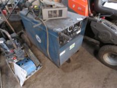 MILLER DIALAC HF 3 PHASE WELDER PLUS SOME CABLES AS SHOWN. THIS LOT IS SOLD UNDER THE AUCTIONEERS