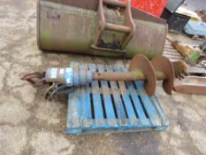 AUGERTORQUE ED5 HYDRAULIC EXCAVATOR MOUNTED AUGER WITH 55CM WIDE DRILL BIT. CURRENTLY ON 45MM PINS,