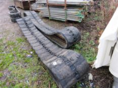 2 X EXCAVATOR TRACKS, J450X81 5X76 MARKED. THIS LOT IS SOLD UNDER THE AUCTIONEERS MARGIN SCHEME,