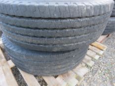 4 X 8 STUD LORRY WHEELS AND TYRES: 285/70R19.5