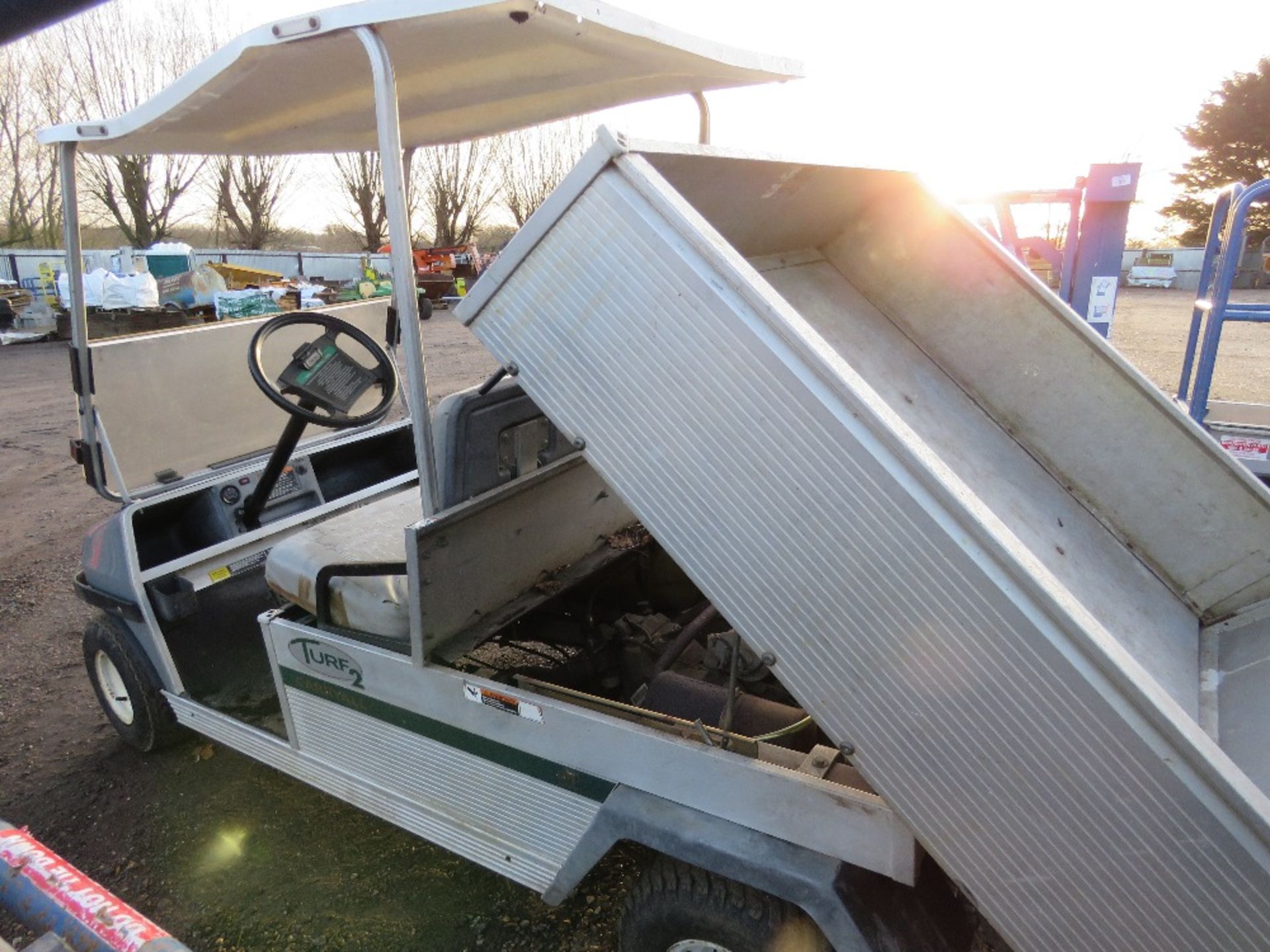 CLUBCAR CARRYALL TURF 2 PETROL ENGINED UTILITY TRUCK. WHEN TESTED WAS SEEN TO DRIVE, STEER AND BRAKE - Image 11 of 11