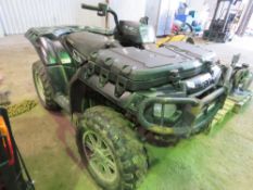 POLARIS SPORTSMAN 850 4WD DIESEL QUAD BIKE, YEAR 2009 APPROX, 4918 REC MILES, POWER STEERING. WHEN T