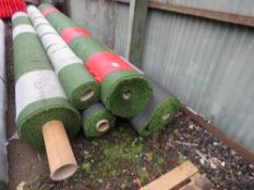 5 X ROLLS OR QUALITY ARTIFICIAL GRASS / ASTROTURF, 4M WIDTH ROLLS. THIS LOT IS SOLD UNDER THE AUC