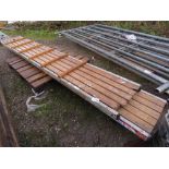 2 X STAGING BOARDS, 10FT AND 8FT LENGTH APPROX. THIS LOT IS SOLD UNDER THE AUCTIONEERS MARGIN SCH