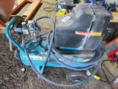 MAKITA 240VOLT COMPRESSOR. SOME DAMAGE TO SWITCH HOUSING AS SHOWN.