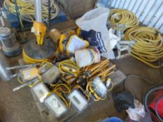 ASSORTED WORKLIGHTS PLUS FESTOON LIGHTS (15NO WORKLIGHTS APPROX).