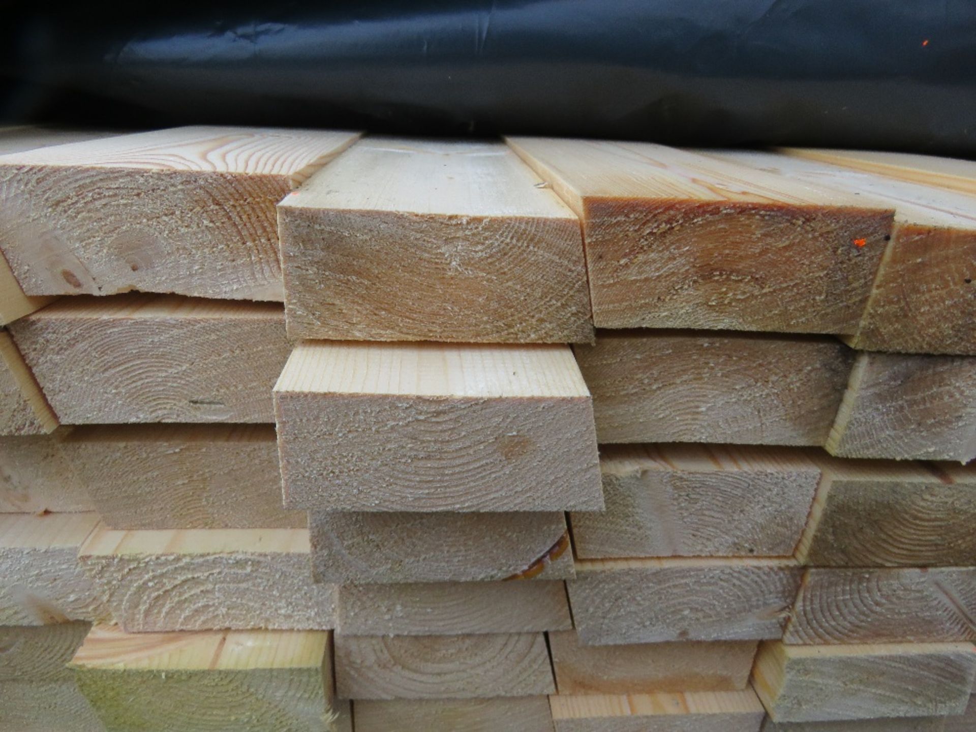 PACK OF UNTREATED MACHINE PROFILED TIMBER BOARDS 2.4M LENGTH X 90MM X 35MM APPROX. - Image 2 of 2