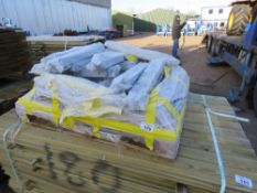 PALLET CONTAINING APPROXIMATELY 30NO GALVANISED GATE HINGE SETS.