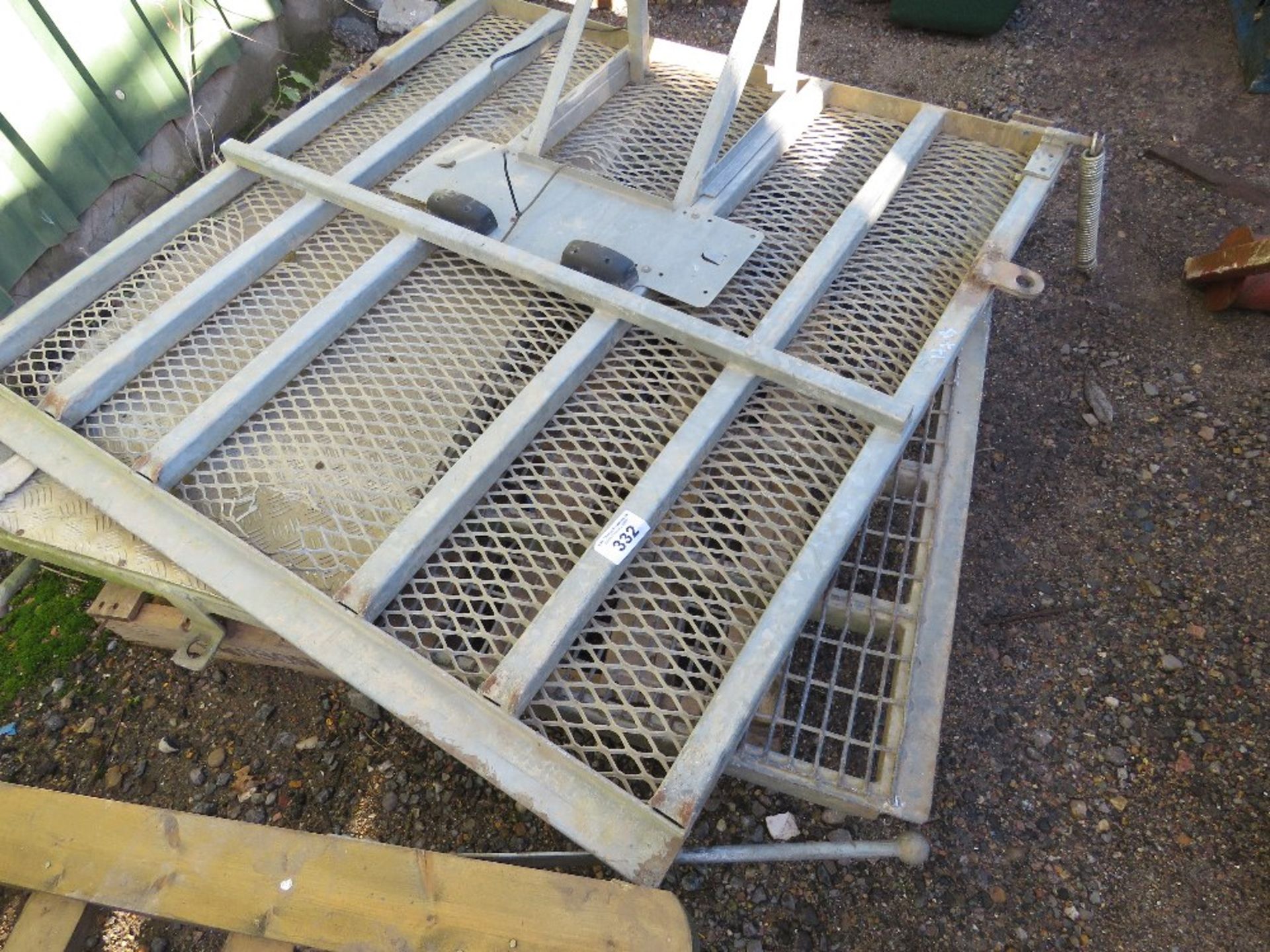 2 X GALVANISED MINI DIGGER REAR RAMPS/TAILBOARDS. - Image 3 of 3