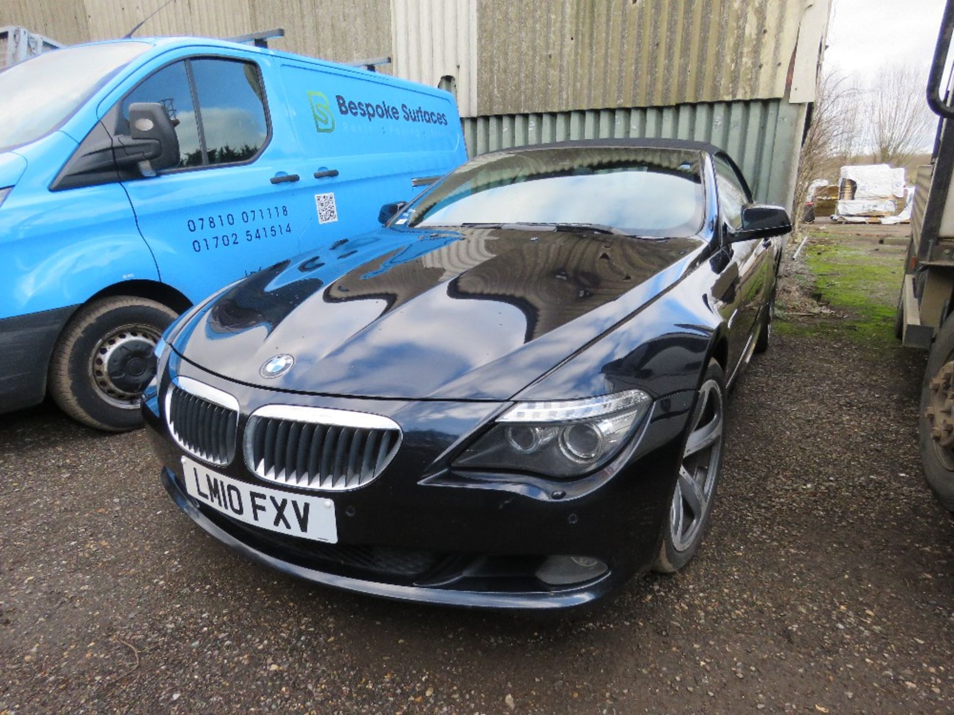 BMW 635D CONVERTABLE CAR REG:LM10 FXV. WITH V5 AND TEST UNTIL APRIL 2023. 175,835 REC MILES. DIESEL - Image 2 of 8