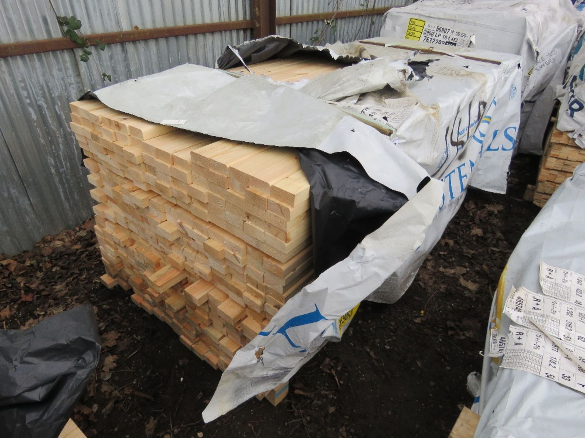 PACK OF UNTRETAED TIMBER BATTENS 2.4M LENGTH X 70MM X 35MM APPROX.