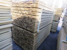 2 X LARGE PACKS OF PRESSURE TREATED VENETIAN PALE/TRELLIS BATTEN SLATS: 1.83M LENGTH X 45MM WIDTH X