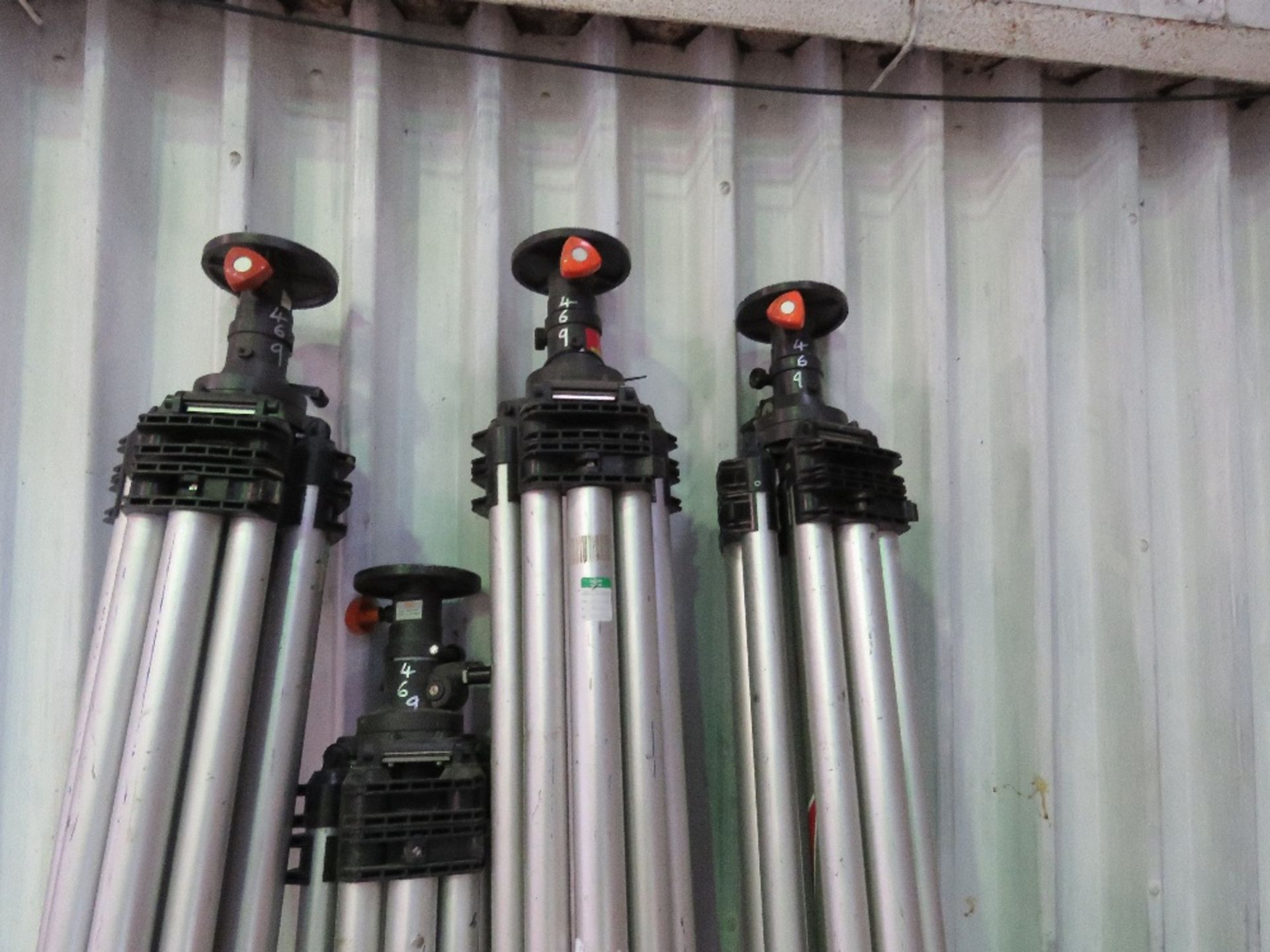 4 X EXTRA LARGE SURVEY TRIPOD UNITS. - Image 3 of 4