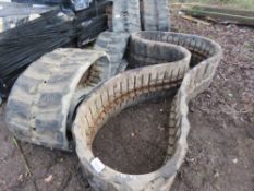 2 X EXCAVATOR TRACKS, 45CM WIDTH. THIS LOT IS SOLD UNDER THE AUCTIONEERS MARGIN SCHEME, THEREFORE