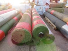 PALLET CONTAINING 5 X ROLLS OF QUALITY GRADE ASTRO TURF ARTIFICIAL GRASS, 4 METRE WIDE ROLLS. THI