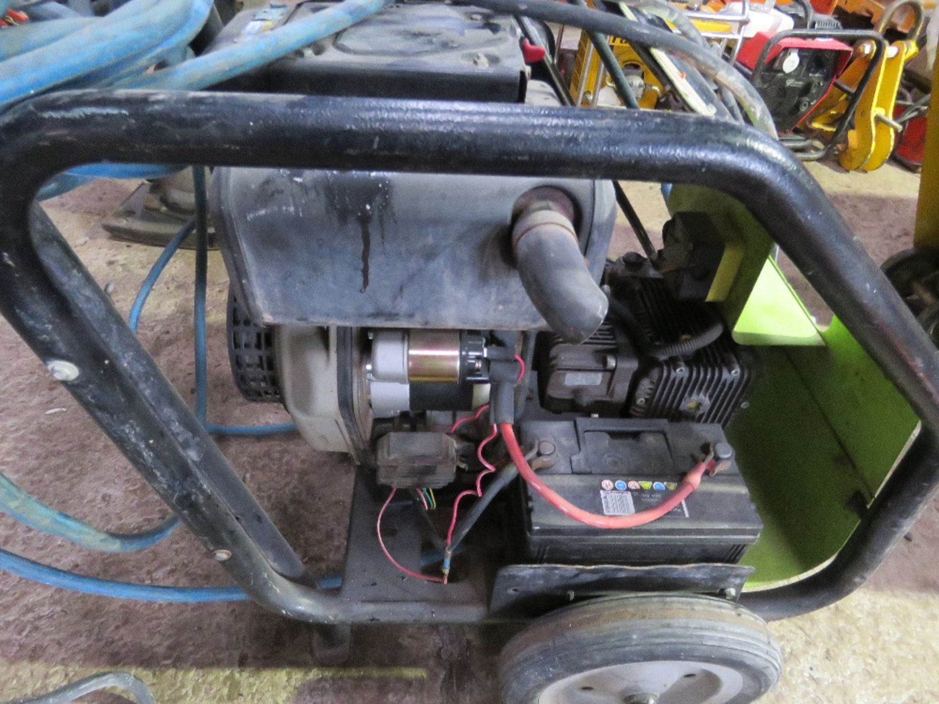 PRAMAC YANMAR ENGINED PRESSURE WASHER UNIT WITH HOSE AND LANCE. - Image 5 of 6