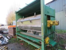 CHRISTIAENS HORST MUSHROOM COMPOST PROCESSOR, MOSTLY STAINLESS STEEL. 3.6M X 1.72 M APPROX. USED TO