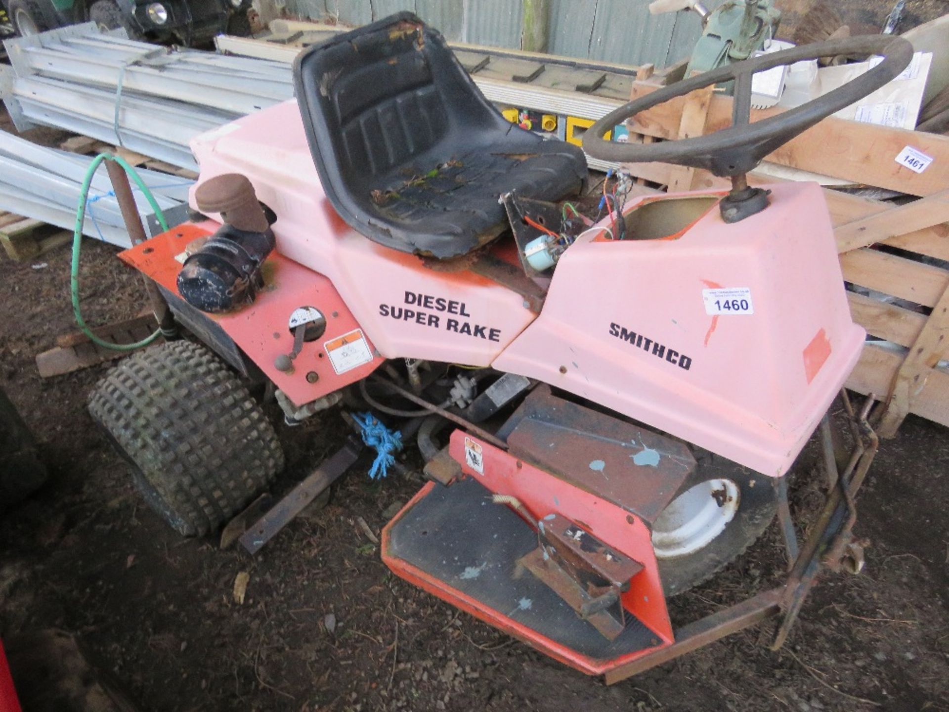 SMITHCO DIESEL POWERED BUNKER RAKE, UNTESTED, CONDITION UNKNOWN. THIS LOT IS SOLD UNDER THE AUCTI