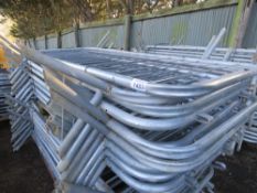 BUNDLE CONTAINING 15NO QUALITY GALVANISED CROWD BARRIERS, MAINLY SMARTWELD BRAND. MANY APPEAR UNUSED