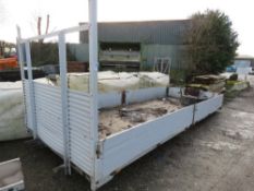 DROP SIDE TRUCK BODY, 17FT LENGTH APPROX. THIS LOT IS SOLD UNDER THE AUCTIONEERS MARGIN SCHEME, T