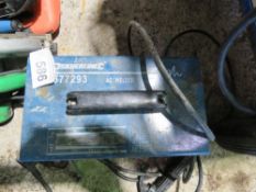 240VOLT ARC WELDER WITH VISOR. THIS LOT IS SOLD UNDER THE AUCTIONEERS MARGIN SCHEME, THEREFORE NO