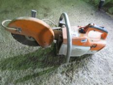 STIHL TS400 PETROL SAW WITH A BLADE. THIS LOT IS SOLD UNDER THE AUCTIONEERS MARGIN SCHEME, THEREF