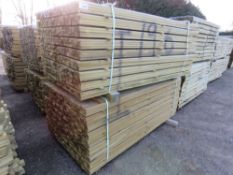 2 X LARGE PACKS OF PRESSURE TREATED VENETIAN PALE/TRELLIS BATTEN SLATS: 1.83M LENGTH X 45MM WIDTH X