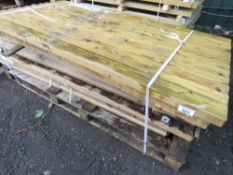 STACK OF APPROXIMATELY 5NO WOODEN GARDEN PEDESTRIAN GATES PLUS SOME TIMBERS AS SHOWN.