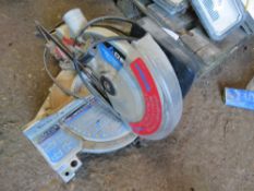 DELTA COMPAUND MITRE SAW, 240VOLT. SOURCED FROM COMPANY LIQUIDATION. THIS LOT IS SOLD UNDER THE AU