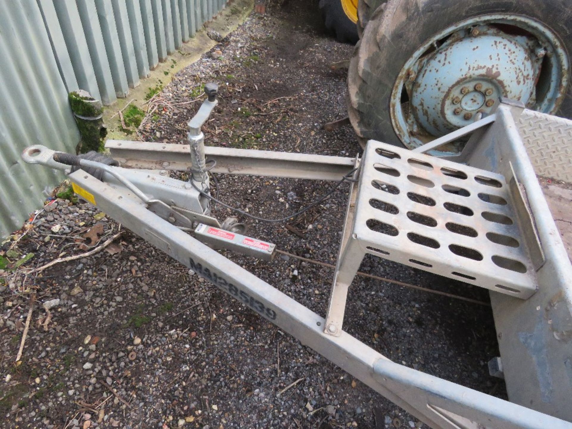 INDESPENSION MINI DIGGER TRAILER WITH DROP REAR RAMP, RING HITCH, 2.52M X 1.6M BED SIZE APPROX. SN:S - Image 4 of 6