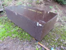 LARGE WOODEN STORAGE CHEST, 8FT X 4FT APPROX. THIS LOT IS SOLD UNDER THE AUCTIONEERS MARGIN SCHEME,