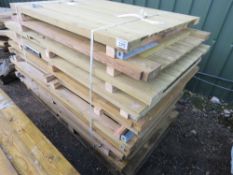 STACK OF APPROXIMATELY 10NO WOODEN GARDEN PEDESTRIAN GATES.