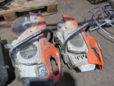 2 X STIHL TS410 PETROL SAWS FOR SPARES.