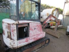 BOBCAT X320 RUBBER TRACKED EXCAVATOR. 3336 REC HOURS. ONE BUCKET. SOLD AS REQUIRING ATTENTION/NON RU