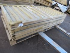 STACK OF 5NO ASSORTED WOODEN FENCE PANELS 92CM X 183CM APPROX.