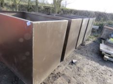 5 X GRP CONTAINERS, BROWN, 1.5M X 0.9M X 1.2METRE HEIGHT APPROX.