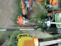 STIHL MULTI TOOL POWER HEAD WITH LONG REACH HEDGE CUTTER HEAD. THIS LOT IS SOLD UNDER THE AUCTIONEE