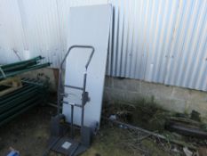 SACK BARROW PLUS A FOLDING TABLE. THIS LOT IS SOLD UNDER THE AUCTIONEERS MARGIN SCHEME, THEREFORE