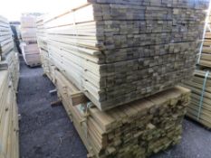 2 X LARGE PACKS OF PRESSURE TREATED VENETIAN PALE/TRELLIS BATTEN SLATS: 1.83M LENGTH X 45MM WIDTH X