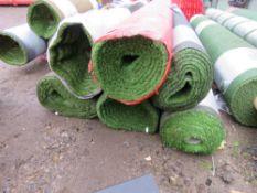 6 X ROLLS OR QUALITY ARTIFICIAL GRASS / ASTROTURF, 4M WIDTH ROLLS. THIS LOT IS SOLD UNDER THE AUC