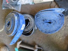 3 X LAY FLAT WATER HOSES. SOURCED FROM COMPANY LIQUIDATION. THIS LOT IS SOLD UNDER THE AUCTIONEERS