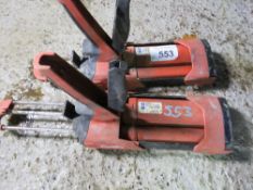 2 X HILTI MASTIC GUNS. DIRECT FROM LOCAL COMPANY WHO ARE CLOSING THE LANDSCAPE MAINTENANCE PART OF T