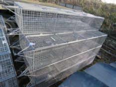 7 X HEAVY DUTY MESH LOCKER CAGES.