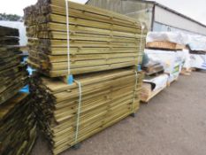 2 X LARGE PACKS OF TREATED VENETIAN FENCE TIMBER CLADDING SLATS: 1.83M LENGTH X 17MM DEPTH X 45MM WI